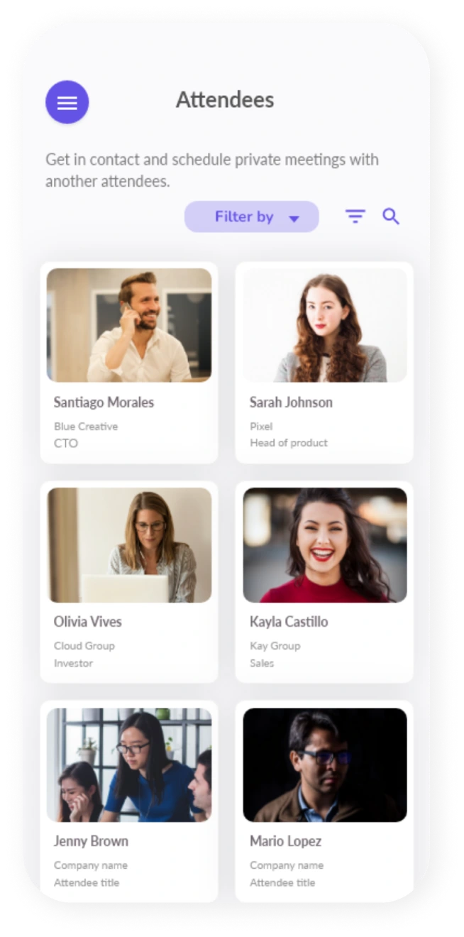 Eventtia platform