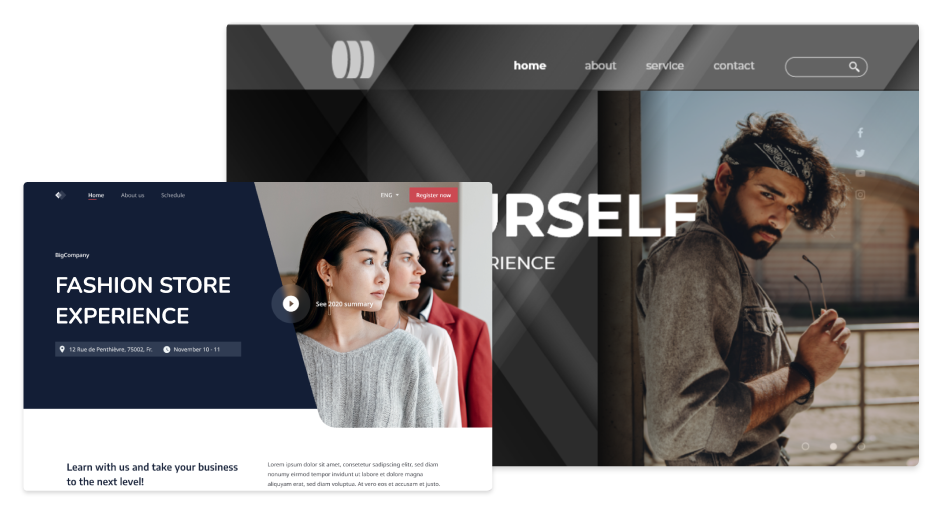 Build a beautiful page or website