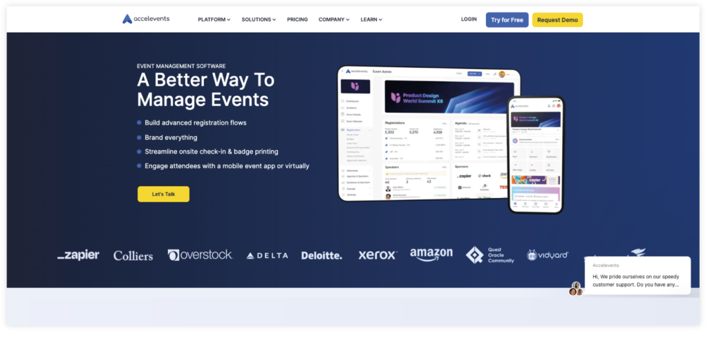 mobile phone laptop event management software