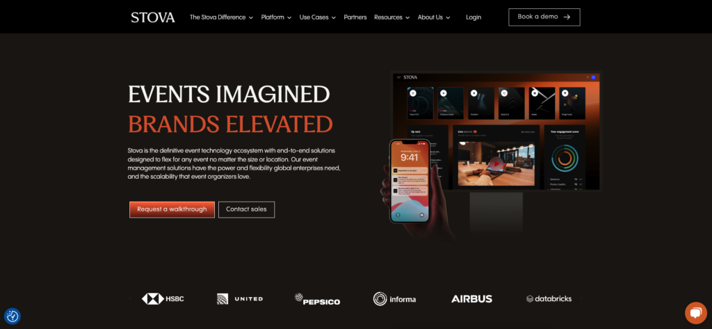 mobile phone event management dashboard