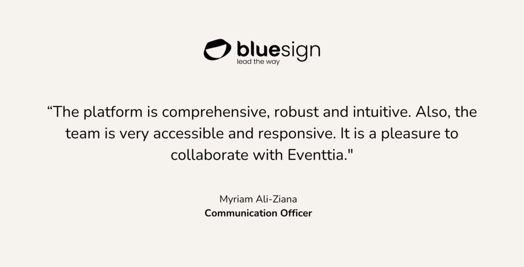 bluesign eventtia event management software