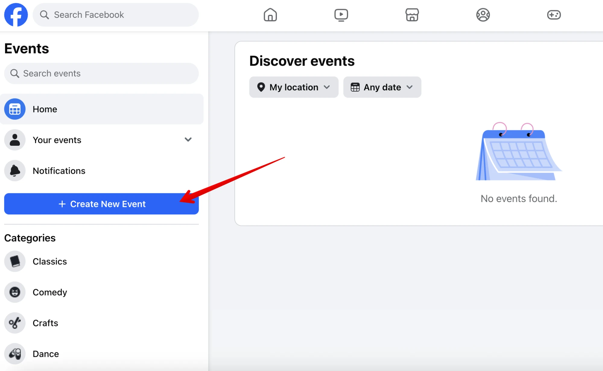 how to create an event on facebook