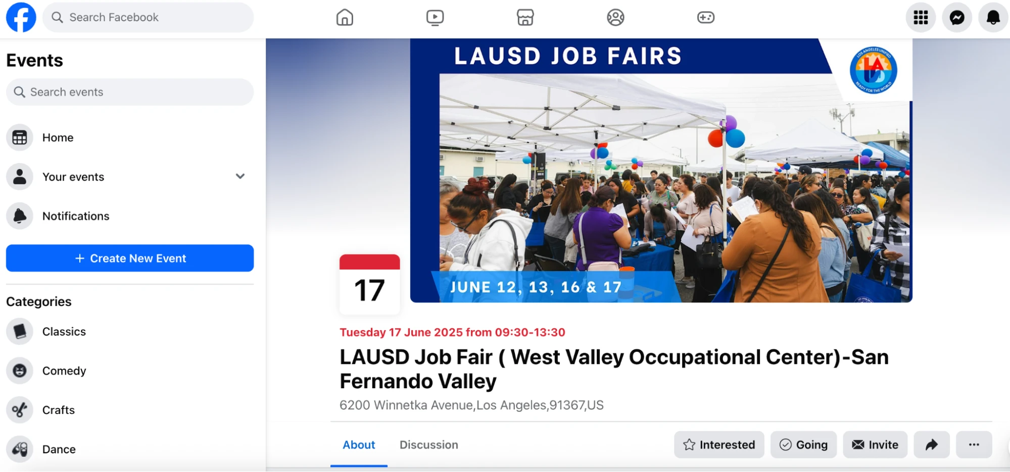 lausd job fairs event example