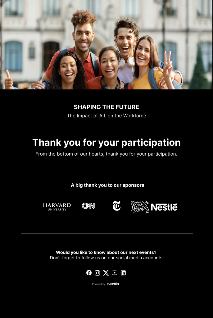 how to write a thank you email after an event