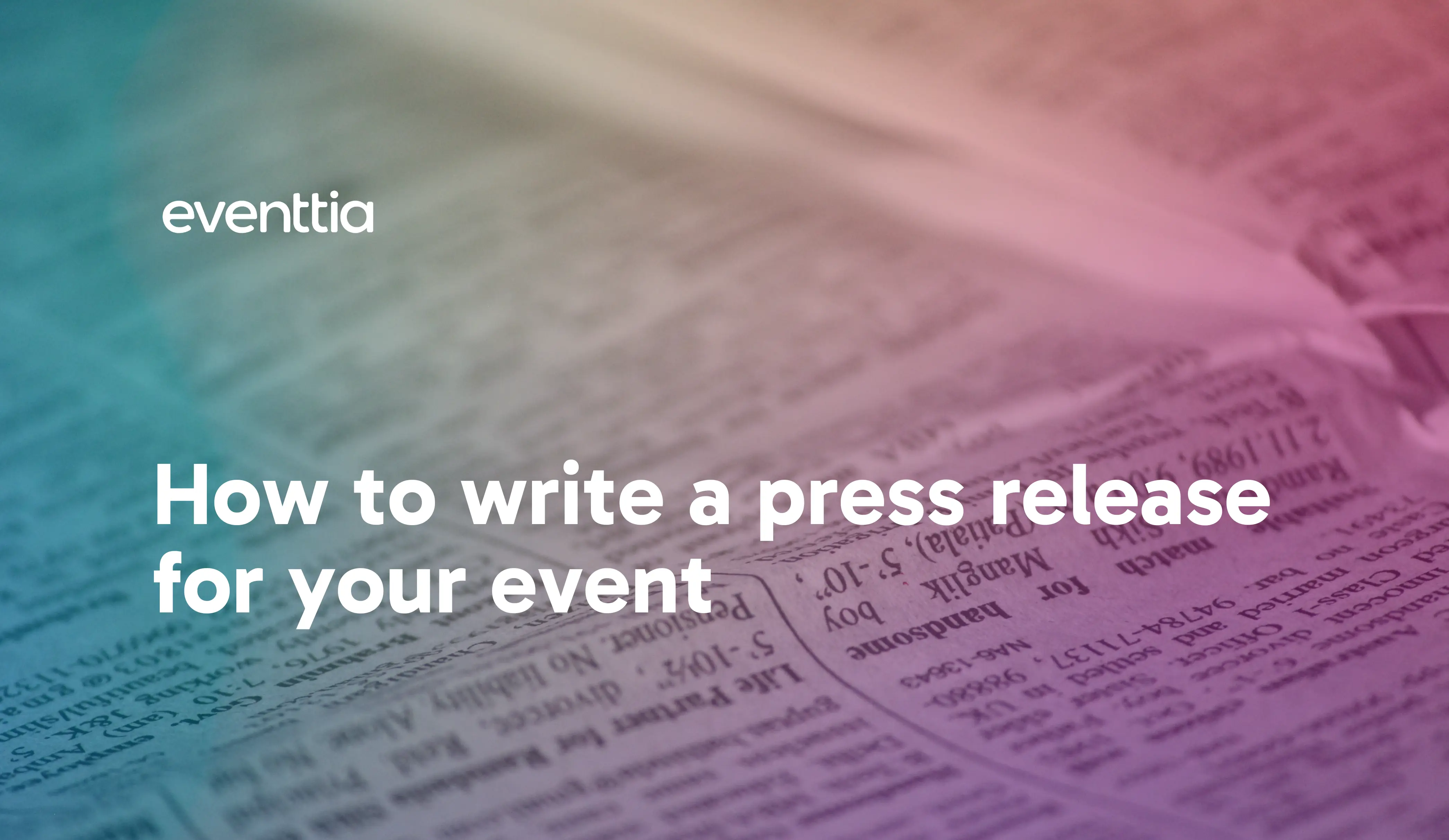 How to Write a Press Release for Your Event