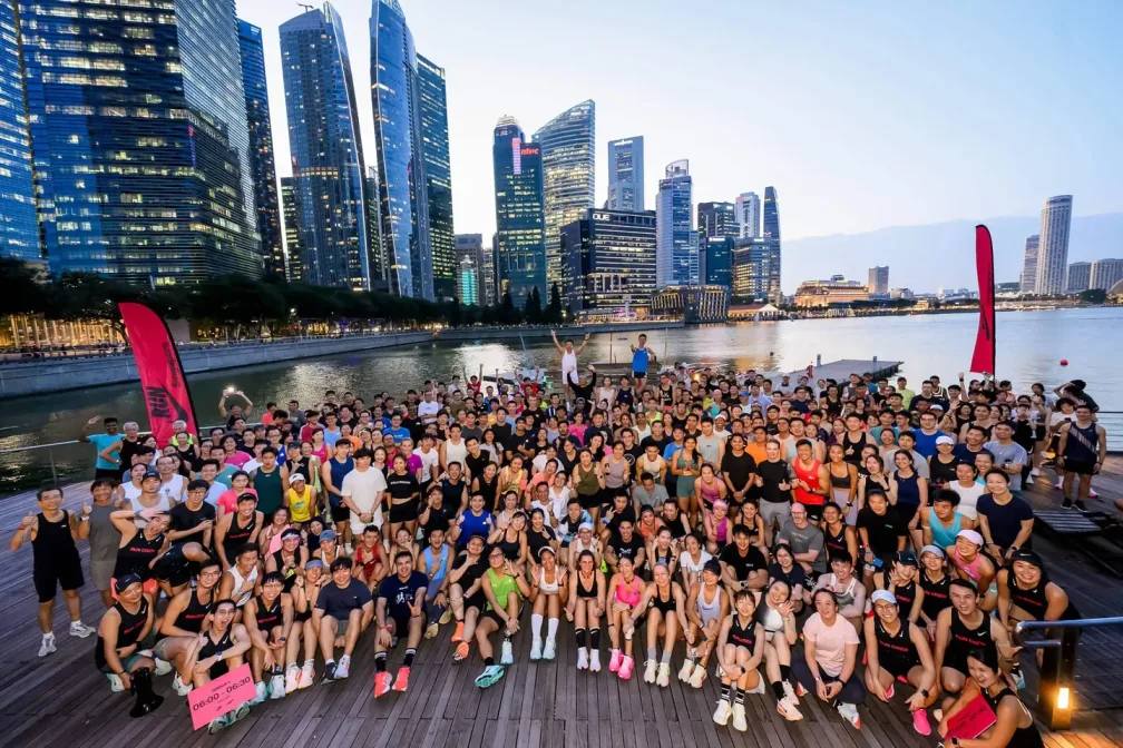 Participants at the Nike After Dark Tour in Los Angeles